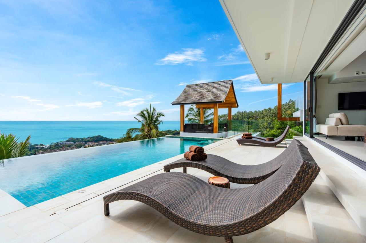 Samui Relax Airfreshing Privacy Modern Luxury Seaview Natural Rainforest Infinity Pool Villa With 3 Beds Suits With Housekeeper サムイ島 エクステリア 写真